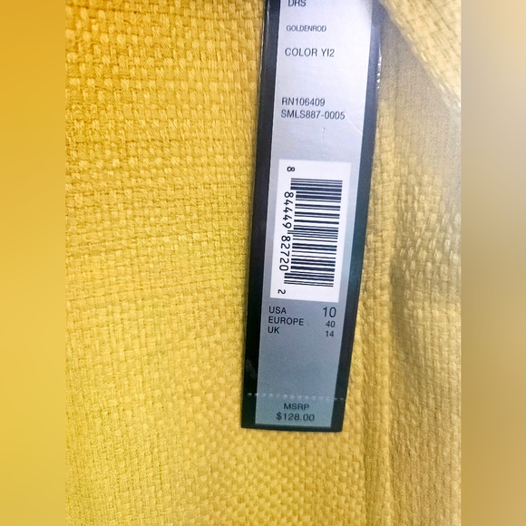 Tahari short sleeve cotton shift dress. Size 10 - Picture 9 of 9